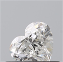 Natural Diamond 0.41 Carats, Heart with  Cut, F Color, IF Clarity and Certified by GIA