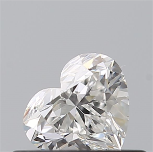 Picture of Natural Diamond 0.41 Carats, Heart with  Cut, F Color, IF Clarity and Certified by GIA