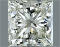 Natural Diamond 1.00 Carats, Princess with  Cut, K Color, VVS1 Clarity and Certified by IGI