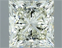 Natural Diamond 3.02 Carats, Princess with  Cut, K Color, VS2 Clarity and Certified by IGI
