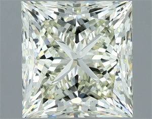 Picture of Natural Diamond 3.02 Carats, Princess with  Cut, K Color, VS2 Clarity and Certified by IGI