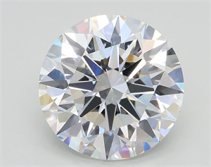 Picture of Lab Grown Diamond 3.04 Carats, Round with Excellent Cut, E Color, VS1 Clarity and Certified by GIA