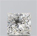 Natural Diamond 1.01 Carats, Princess with  Cut, I Color, VVS1 Clarity and Certified by GIA