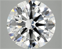 Lab Grown Diamond 5.08 Carats, Round with Ideal Cut, E Color, VVS2 Clarity and Certified by IGI