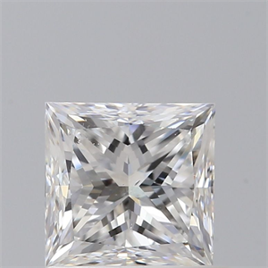 Picture of Natural Diamond 0.91 Carats, Princess with  Cut, E Color, SI1 Clarity and Certified by GIA