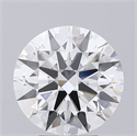 Lab Grown Diamond 3.87 Carats, Round with Excellent Cut, E Color, VVS2 Clarity and Certified by GIA