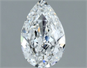 Natural Diamond 1.00 Carats, Pear with  Cut, E Color, SI2 Clarity and Certified by GIA