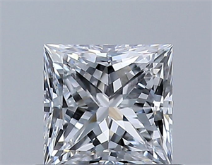 Picture of Natural Diamond 0.51 Carats, Princess with  Cut, D Color, VVS2 Clarity and Certified by GIA