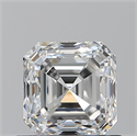 Natural Diamond 0.90 Carats, Asscher with  Cut, F Color, VS2 Clarity and Certified by GIA