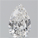Natural Diamond 0.90 Carats, Pear with  Cut, E Color, VS2 Clarity and Certified by GIA