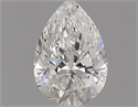 Natural Diamond 0.70 Carats, Pear with  Cut, E Color, VVS1 Clarity and Certified by GIA