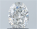 Natural Diamond 0.70 Carats, Oval with  Cut, F Color, VS1 Clarity and Certified by GIA