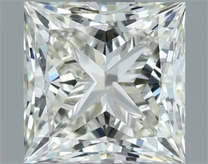 Picture of Natural Diamond 1.02 Carats, Princess with  Cut, J Color, VS1 Clarity and Certified by IGI