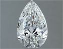 Diamante Natural 1.00 quilates, De pera , Color F, claridad VVS2 y certificado GIA