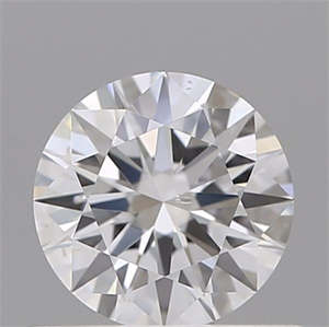 Picture of Natural Diamond 0.58 Carats, Round with Excellent Cut, D Color, SI2 Clarity and Certified by GIA