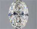 Natural Diamond 2.50 Carats, Oval with  Cut, G Color, SI2 Clarity and Certified by GIA