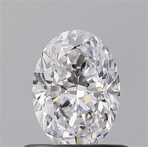 Picture of Natural Diamond 0.58 Carats, Oval with  Cut, D Color, VVS2 Clarity and Certified by GIA