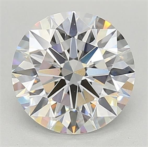 Picture of Lab Grown Diamond 2.35 Carats, Round with Excellent Cut, E Color, VS1 Clarity and Certified by GIA