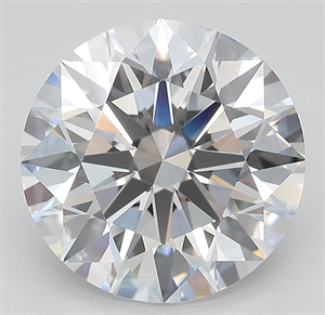 Picture of Lab Grown Diamond 5.08 Carats, Round with Ideal Cut, D Color, IF Clarity and Certified by IGI