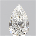 Diamante Natural 0.50 quilates, De pera , Color F, claridad SI2 y certificado GIA