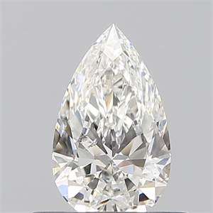 Foto Diamante Natural 0.50 quilates, De pera , Color F, claridad SI2 y certificado GIA de