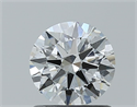 Diamante Natural 0.90 quilates, Redondo , Color E, claridad SI1 y certificado GIA