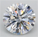 Lab Grown Diamond 1.05 Carats, Round with Ideal Cut, D Color, VVS2 Clarity and Certified by IGI