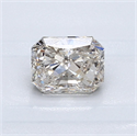 Natural Diamond 0.87 Carats, Radiant with  Cut, L Color, SI1 Clarity and Certified by GIA