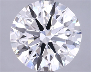Picture of Lab Grown Diamond 3.40 Carats, Round with Ideal Cut, G Color, VVS2 Clarity and Certified by IGI