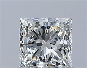 Foto Diamante Natural 0.50 quilates, Princesa , Color I, claridad VS1 y certificado GIA de