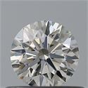 Natural Diamond 0.44 Carats, Round with Excellent Cut, G Color, IF Clarity and Certified by IGI