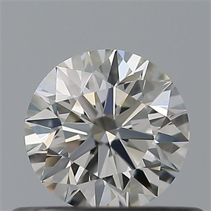Picture of Natural Diamond 0.44 Carats, Round with Excellent Cut, G Color, IF Clarity and Certified by IGI
