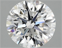 Lab Grown Diamond 2.01 Carats, Round with Excellent Cut, D Color, VVS2 Clarity and Certified by IGI