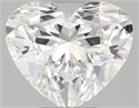 Diamante Natural 0.33 quilates, Corazón , Color E, claridad IF y certificado GIA