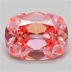 Picture of Lab Grown Diamond 5.07 Carats, CUSHION MODIFIED with  Cut, Fancy Vivid Pink Color, VS1 Clarity and Certified by IGI