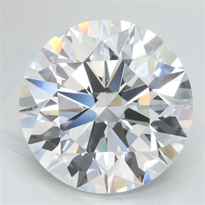 Picture of Lab Grown Diamond 3.89 Carats, Round with Excellent Cut, D Color, VVS1 Clarity and Certified by GIA