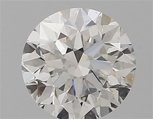 Picture of Natural Diamond 0.50 Carats, Round with Very Good Cut, H Color, SI2 Clarity and Certified by GIA