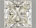 Natural Diamond 1.03 Carats, Princess with  Cut, I Color, IF Clarity and Certified by IGI