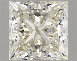 Picture of Natural Diamond 1.03 Carats, Princess with  Cut, I Color, IF Clarity and Certified by IGI