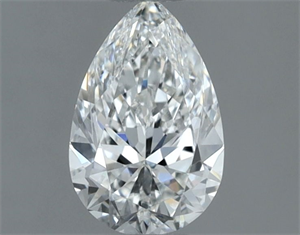 Picture of Natural Diamond 0.60 Carats, Pear with  Cut, G Color, VVS2 Clarity and Certified by GIA