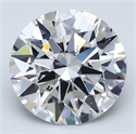 Natural Diamond 3.02 Carats, Round with Excellent Cut, D Color, SI1 Clarity and Certified by GIA