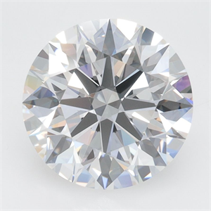 Picture of Lab Grown Diamond 3.57 Carats, Round with Excellent Cut, D Color, VVS1 Clarity and Certified by GIA