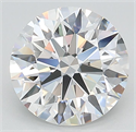 Lab Grown Diamond 3.01 Carats, Round with Ideal Cut, D Color, IF Clarity and Certified by IGI