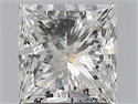 Natural Diamond 1.50 Carats, Princess with  Cut, H Color, SI2 Clarity and Certified by IGI