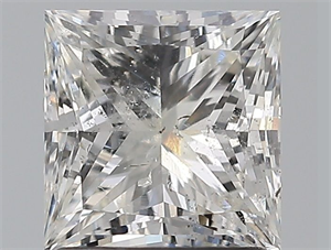 Picture of Natural Diamond 1.50 Carats, Princess with  Cut, H Color, SI2 Clarity and Certified by IGI