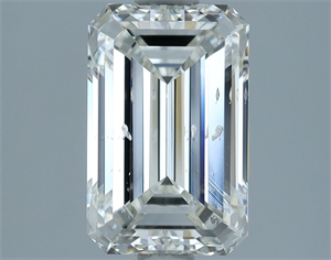 Foto Diamante Natural 2.04 quilates, Esmeralda , Color H, claridad SI2 y certificado HRD de