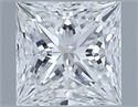 Diamante Natural 1.01 quilates, Princesa , Color H, claridad VS1 y certificado GIA