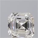 Natural Diamond 0.60 Carats, Asscher with  Cut, G Color, SI1 Clarity and Certified by GIA