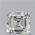 Natural Diamond 0.71 Carats, Asscher with  Cut, H Color, VVS1 Clarity and Certified by GIA