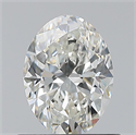 Natural Diamond 0.70 Carats, Oval with  Cut, H Color, VS1 Clarity and Certified by GIA